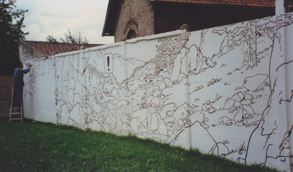 le mur prends forme…