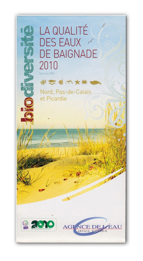 Création graphique PAO cartographie baignade-couv-2010