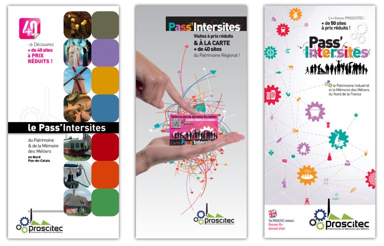 création graphique des guides adhérents Proscitec Couvertures : 2011 / 2013 / 2015