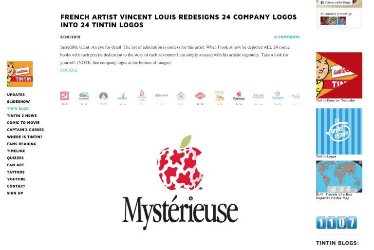 I always enjoy that! capture-écran We Love Tintin